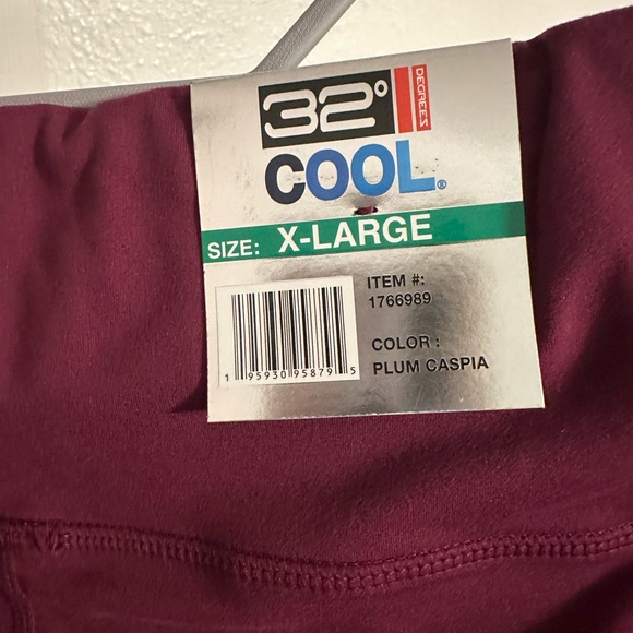 Crop Leggings Burgundy active wear - Picture 6 of 6